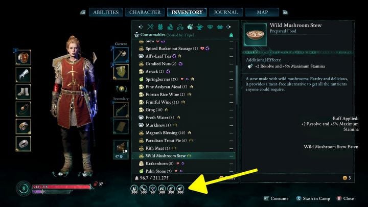 2 - Avowed: How long do consumables and stat bonuses last? - Inventory - Avowed Guide