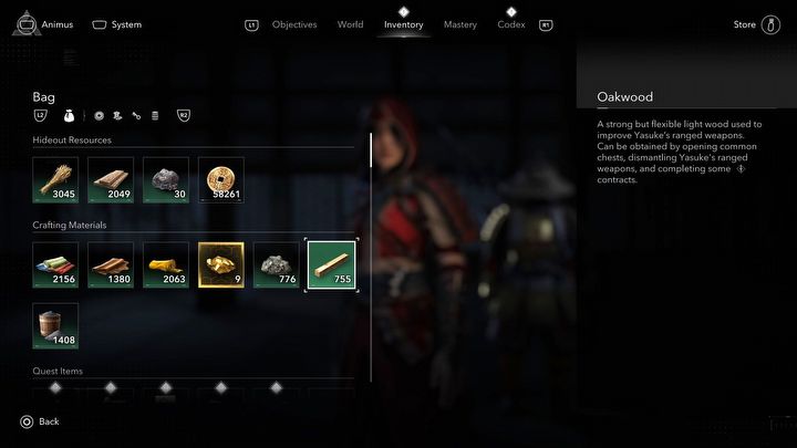 1 - Assassins Creed Shadows: How to gather oakwood? - Exploration - Assassins Creed Shadows Guide