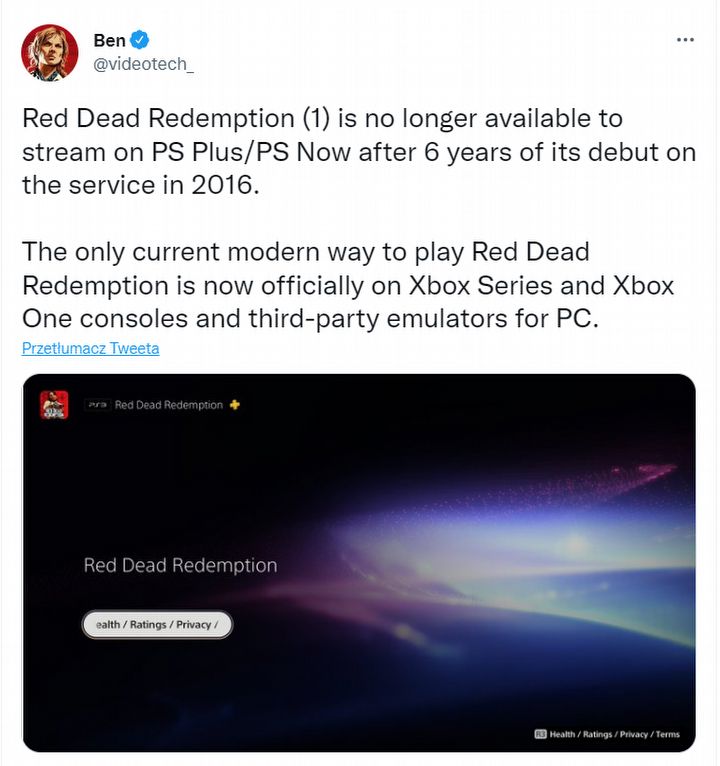 Red Dead Redemption No Longer Playable on PS4 and PS5 - picture #1