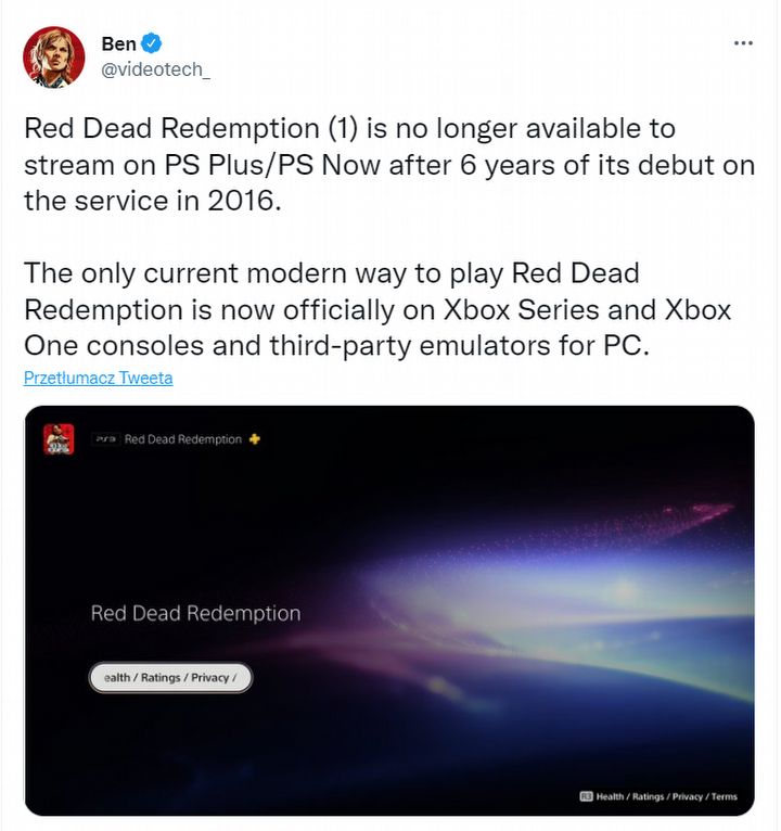 Red Dead Redemption PS4 and Switch physical copies do not include