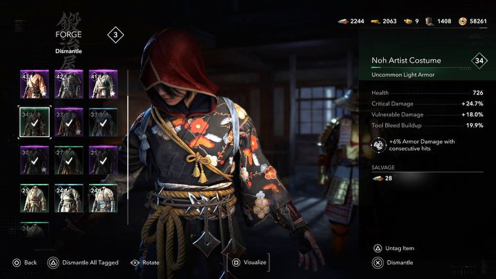 2 - Assassins Creed Shadows: How to select multiple equipment items? - Character development - Assassins Creed Shadows Guide