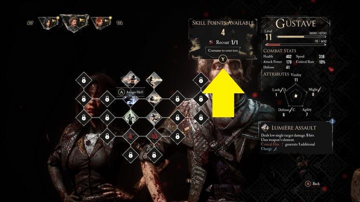 3 - Expedition 33: How to respec? - Character development - Expedition 33 Guide