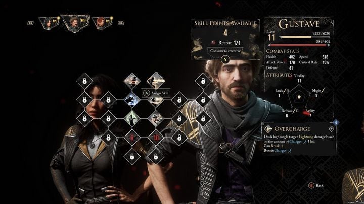 1 - Expedition 33: What is Gustaves Overcharge? - Character development - Expedition 33 Guide