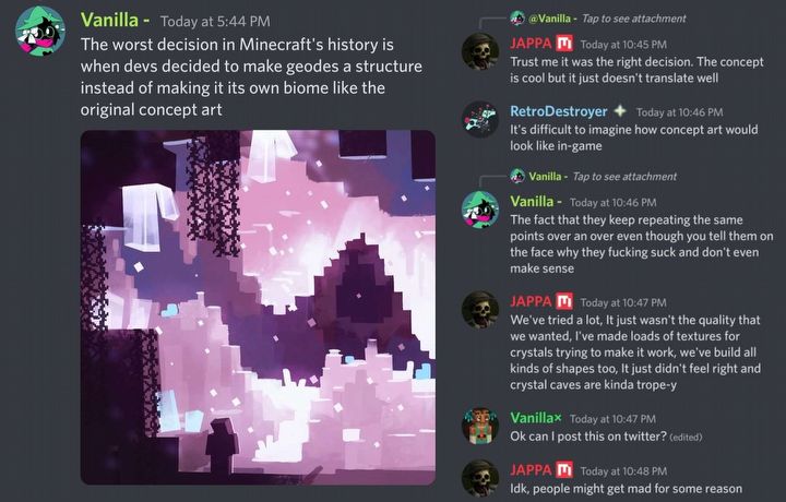 Minecraft Devs Changed Mind About Crystal Caves - picture #2
