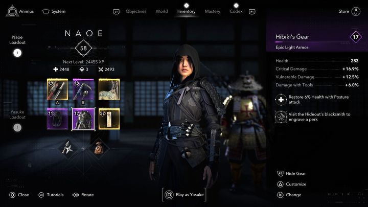 10 - Assassins Creed Shadows: White and red assassins outfit for Naoe - Secrets and Collectibles - Assassins Creed Shadows Guide