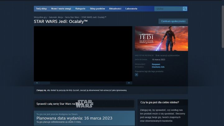 Star Wars Jedi: Survivor Release Date and System Requirements - picture #1