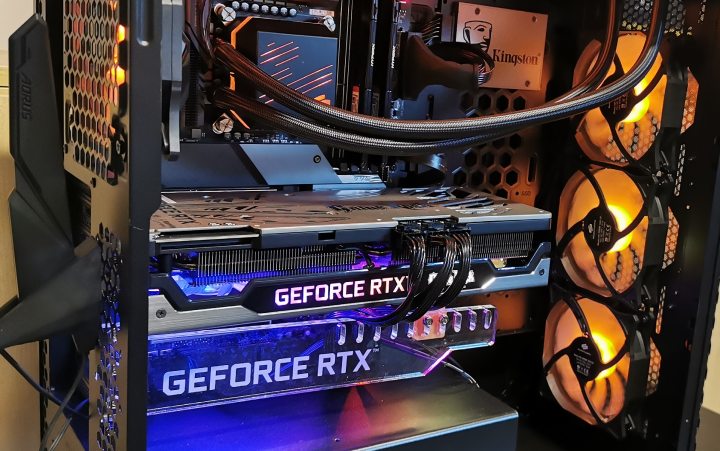 To watch ray tracing effects in their full glory, you need some really powerful hardware – we tested the feature on a PC with Palit's GeForce RTX 3080 GameRock and Intel Core i9 10850K, which is quite a monster. - Is GeForce RTX Worth It? Games with the Best Ray Tracing - dokument - 2020-12-11