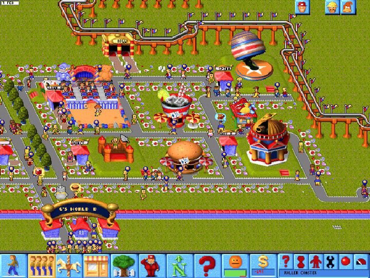 Theme Park by the Bullfrog Productions studio, is a precursor of the amusement park simulators. - 32 best tycoons in history - top economic strategies on PC - document - 2023-09-27