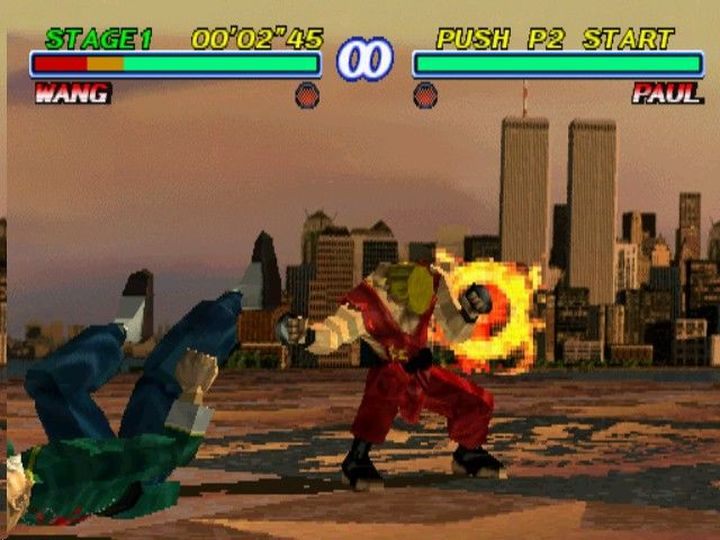 Tekken 2, 1995. Some of the younger players certainly don't remember the two skyscrapers in the background. - Why Can Newbies Beat Pros? We Talk to the Creator of Tekken - dokument - 2020-05-08