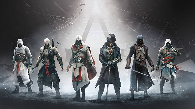 Altair (on the far left), seemingly the most inconspicuous of the assassins, is in truth the most unique one among them. - 2016-01-18