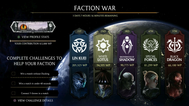 The war between the factions is the focal point of the game. - 2015-02-09