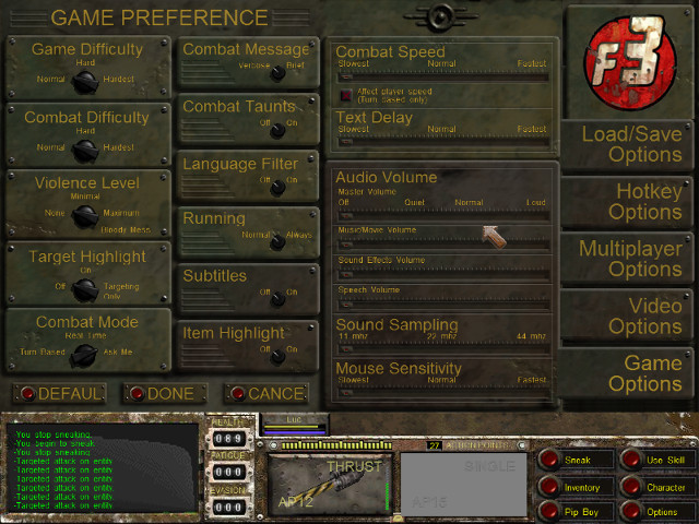 The preferences look rather typical. Except maybe for the “multiplayer” tab on the right? - 2015-12-29
