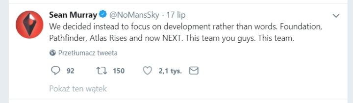 “We decided instead to Focus on development rather than words.” His tweet from July 17 seems worryingly inconsistent with the reality. - 2018-07-31