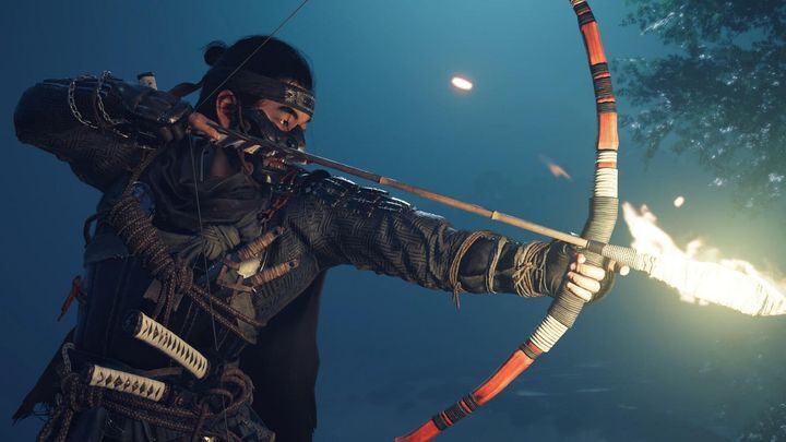 Flaming arrows are just one of the gadgets you can use in Ghost of Tsushima. - Ghost of Tsushima Shows The Witcher 4 Shouldn't be RPG - dokument - 2020-07-20