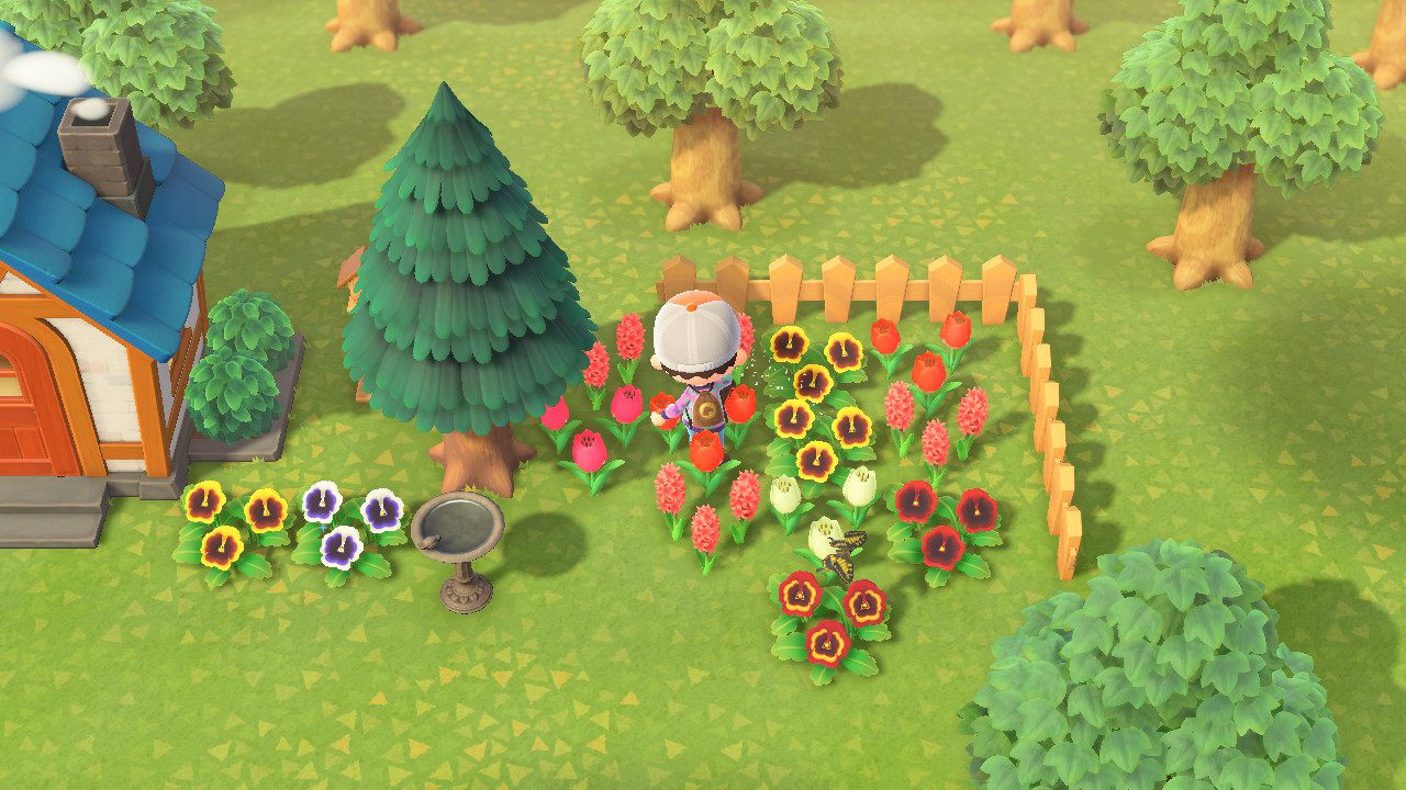 An adult man plants flowers in a video game. Don't be afraid to judge. - Animal Crossing: New Horizons Review – Just Chill, Relax and Play - dokument - 2020-03-16