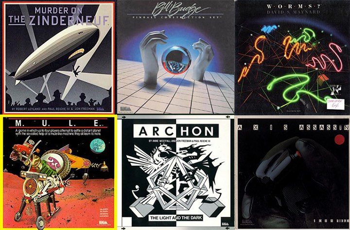 LP-type covers of some of EA's first games. - History EA - From Table-top Fail, to Legends, to... Anthem - dokument - 2020-11-23