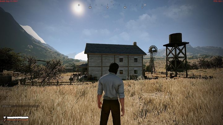 Little House on the Prairie... stands empty. Other than vendors, there are no NPCs in the alpha version. - 2017-09-27