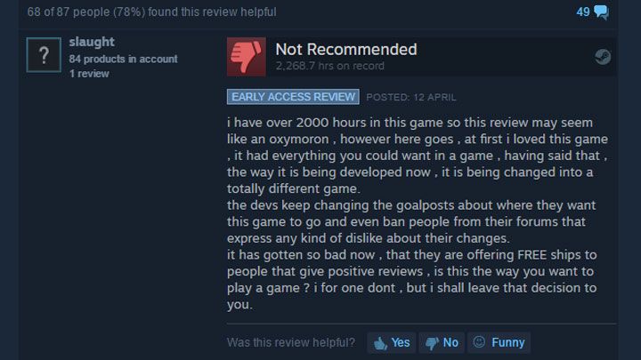 Not recommended after over 2268 hours in the game. - 2017-04-26