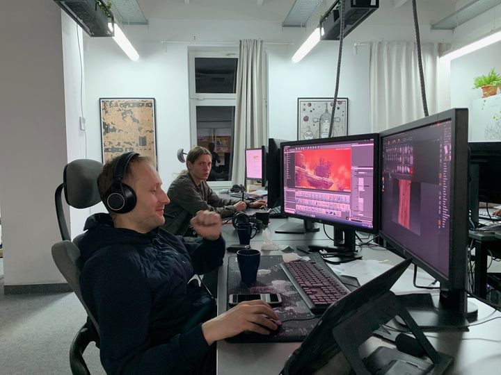 Sebastian Spluszka (environment artist) and Mateusz Lendor (animations). - Invincible - New Sci-fi Game Based on Lem's Book – Conversation with the Developers - dokument - 2020-09-15