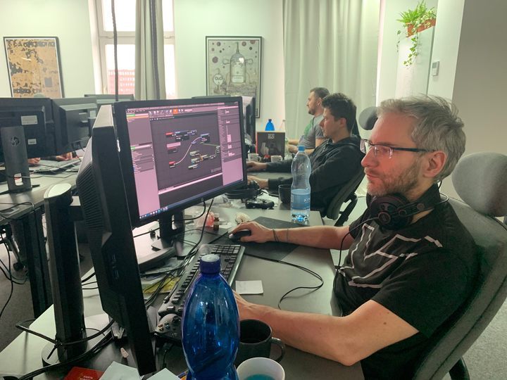 From right to left: Daniel Betke (lead programmer), Mariusz Antkiewicz and Michal Galek. - Invincible - New Sci-fi Game Based on Lem's Book – Conversation with the Developers - dokument - 2020-09-15