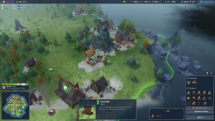 In Northgard, the onset of winter never bodes well. - The Best Strategy Games Released On PC in Recent Years - Our Editor's Choice Ranking List - dokument - 2019-07-23
