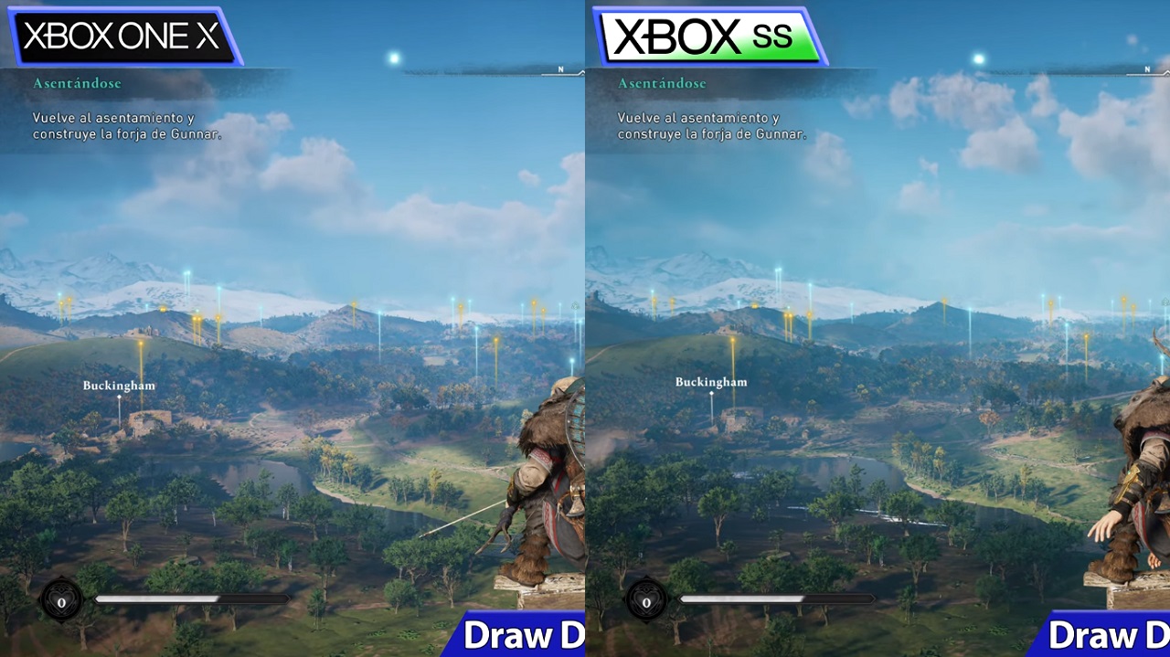 On Xbox One X, the detail of the terrain in the distance is lower than on Xbox Series S. Source: ElAnalistaDeBits, YouTube. - Is Xbox Series S better than Xbox One X? - dokument - 2020-12-09