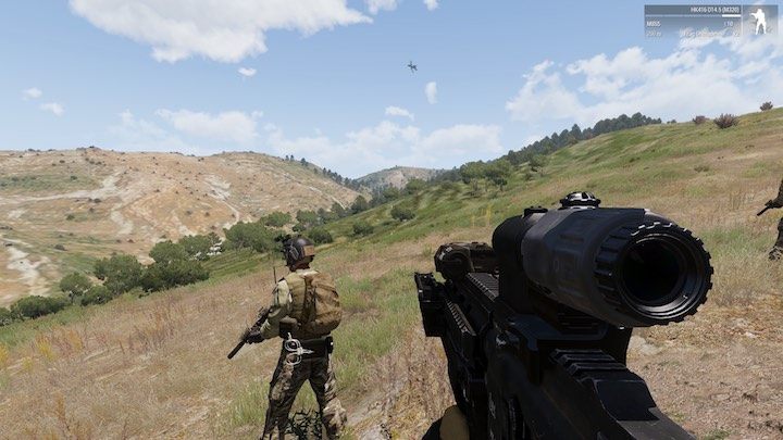 The long-range gunfights in Arma 3 encourage realistic use of single fire. - 6 Myths About Guns Perpetuated by Games - dokument - 2021-07-30