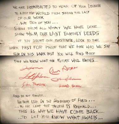 This is what the letter looks like in Twisted Metal: Head On.