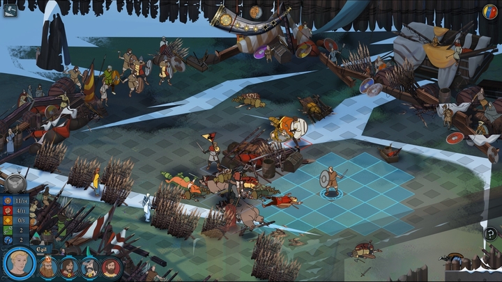 The combat in Banner Saga 2 looks pretty well. - 2016-04-22