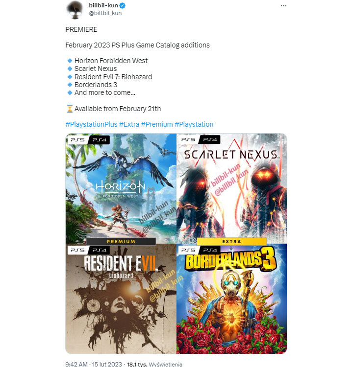 PS Plus Extra and Premium in February With 2022 Hit (Rumor) - picture #1