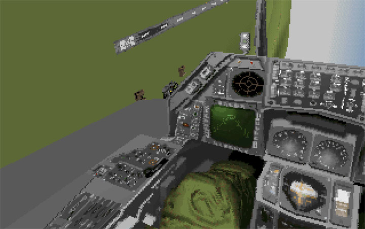 Kokpit pseudo 3D – można było się rozglądać, jak teraz w DCS. Źródło: Origin Systems 1993 - W 1993 roku ta gra paliła najmocniejsze pecety. Dzisiejsze narzekania na crunch w gamedevie to niemal nic przy historii powstawania Strike Commandera - wiadomość - 2024-05-12