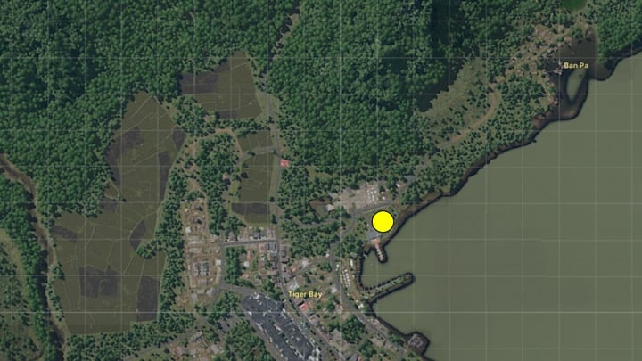 Yellow dot marks the UNLRA HQ Orders location in Tiger Bay. Source: Gray Zone Warfare, developer: Madfinger Games - Gray Zone Warfare (GZW) - How to Finish All UNLRA Tasks - news - 2024-05-09