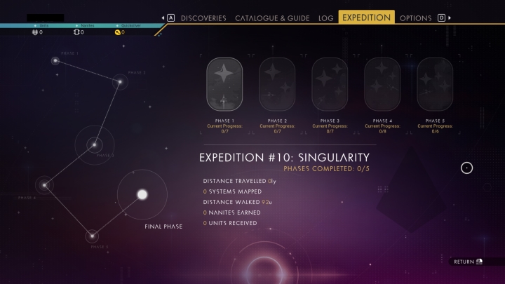 How to Start the Singularity Expedition in NMS; Earn Rewards - picture #2