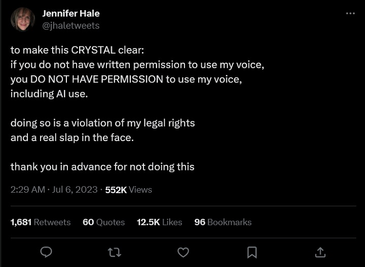 Actors Object to AI Voice Generators: Its a Violation of My Rights and a Slap in the Face - picture #1