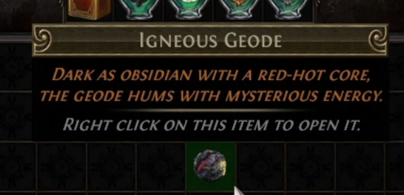 How to Get and Use Igneous Geode in PoE - picture #1