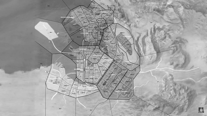 Źródło: SirMZK / Youtube - Stara mapa Night City z Cyberpunka 2077 zdradza, że miasto przeszło znaczne zmiany w produkcji. Pewne dzielnice całkowicie przeprojektowano - wiadomość - 2024-05-07