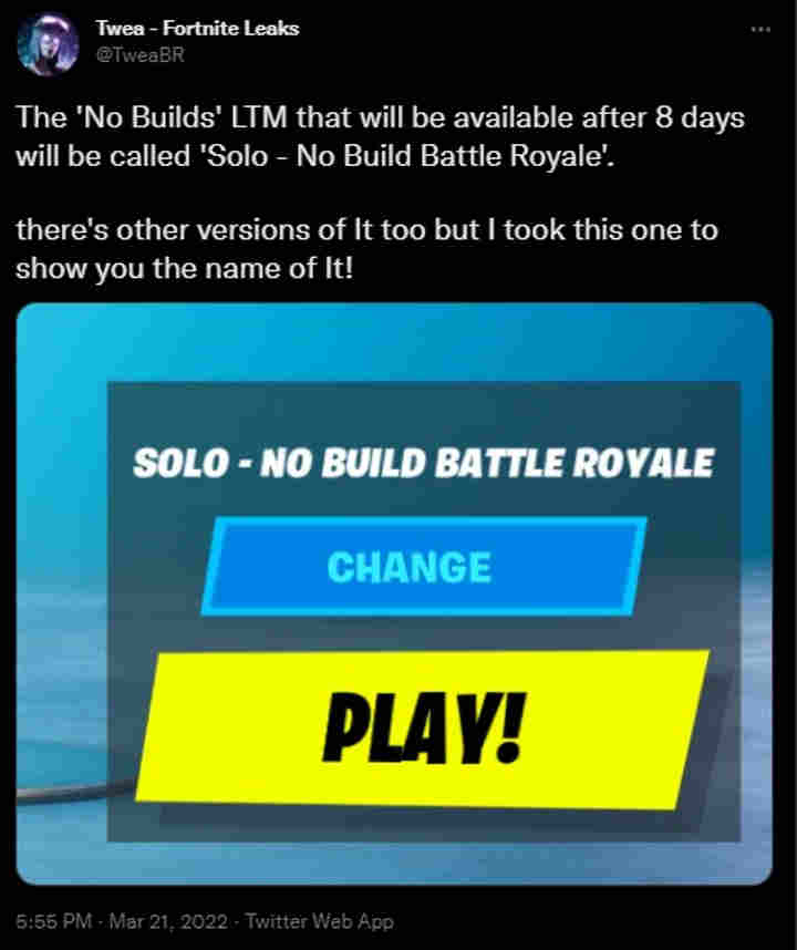 Fortnite Without Building is Here to Stay; Theres Evidence - picture #1