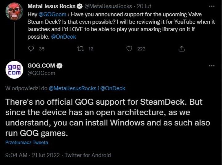 GOG Without Official Steam Deck Support; Run Games by Installing Windows - picture #1