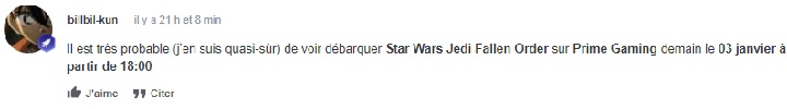 Star Wars Jedi: Fallen Order on Amazon Prime Gaming (Rumor) - picture #1