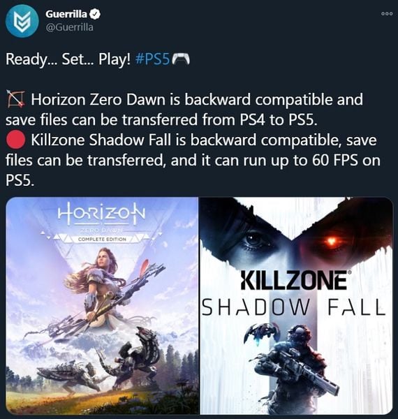 Killzone Shadowfall, PS4 vs PS5