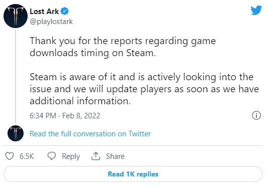 Lost Ark Launch on Steam Quite Problematic [UPDATED] - picture #2