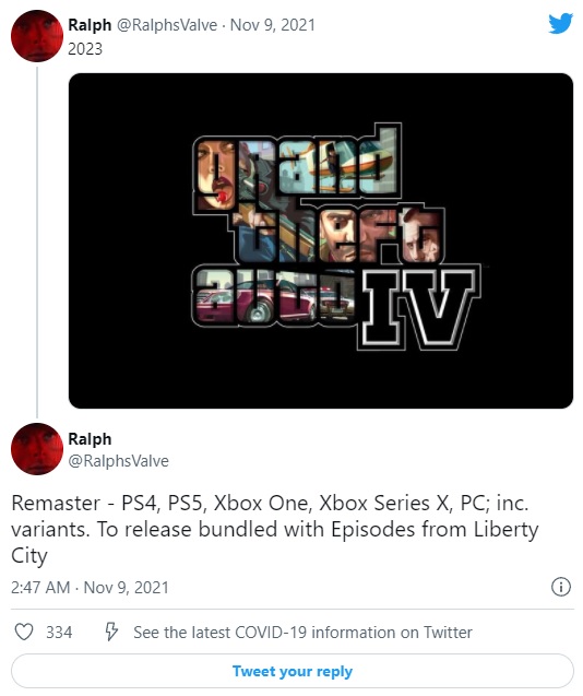 Grand Theft Auto IV Remastered to Launch in 2023 on PC and Consoles,  Bundled With Episodes From Liberty City - Rumor