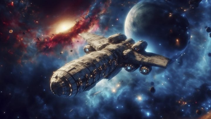 Statek kosmiczny może uzyskiwać sztuczną grawitację dzięki przyspieszeniu. Źródło: Jackdrafahl/Pixabay. - Sztuczna grawitacja będzie kluczowa w podboju kosmosu. Przyjrzałem się sprawie i to znacznie więcej niż tylko wymysł z gier i filmów - wiadomość - 2024-05-17