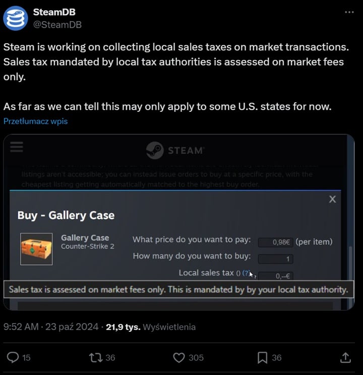 Valve позволит правительствам облагать налогом виртуальную торговлю в Steam