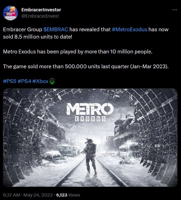 Metro Exodus Huge Popularity is a Good Sign for the Future - picture #1