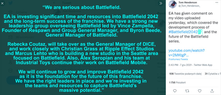 Tom Henderson on the Chaos of Battlefield 2042s Development - picture #2