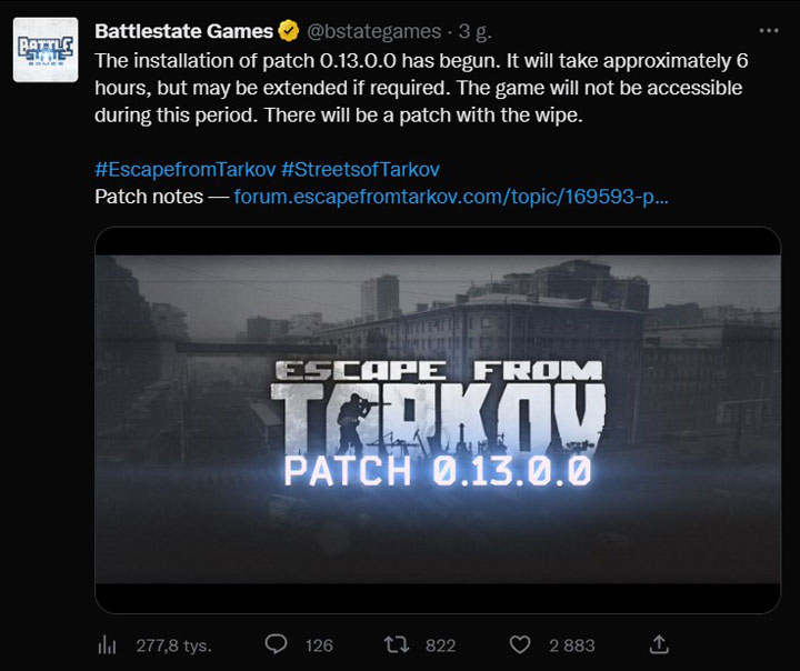 Escape from Tarkov Patch 0.13 Goes Live; New Map and Big Discount - picture #1