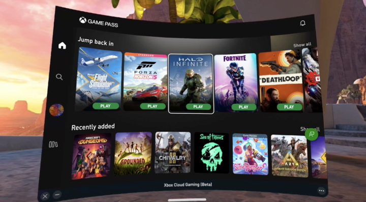 Xbox Games on Virtual Screen; Xbox Cloud Gaming to Join Meta Quest Store - picture #1
