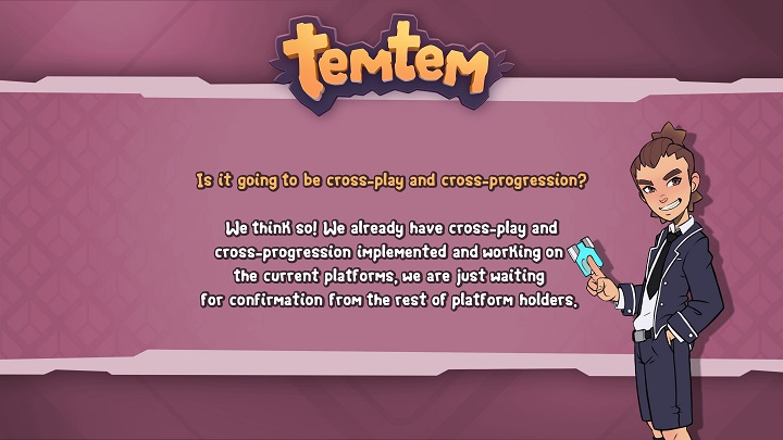 Does Temtem have cross-play and cross-progression?