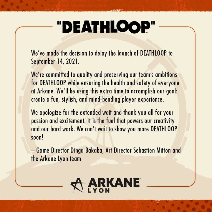 Deathloop Delayed Until September - picture #1